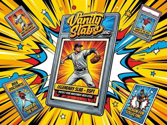 Vanity Slabs Holder 35pt Thickness for Standard Size Trading Cards Plastic Case