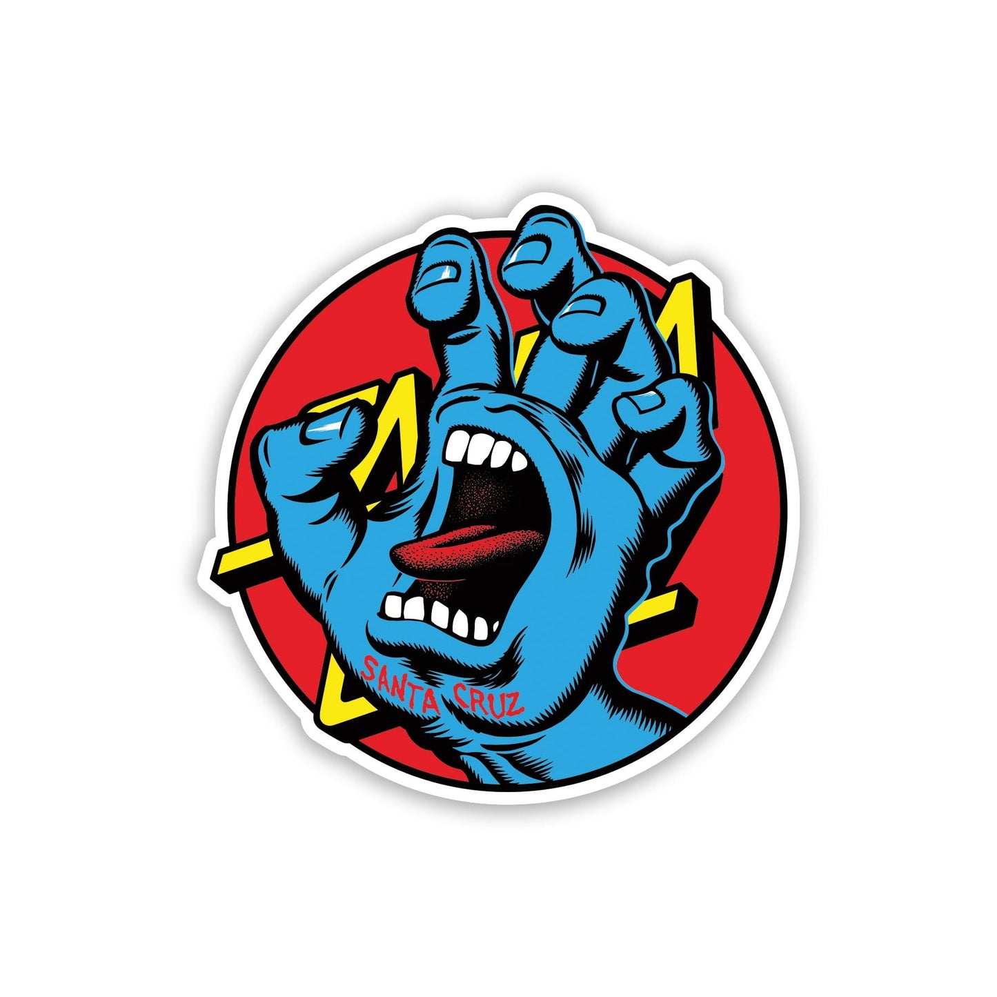 Santa Cruz Hand Dot Sticker