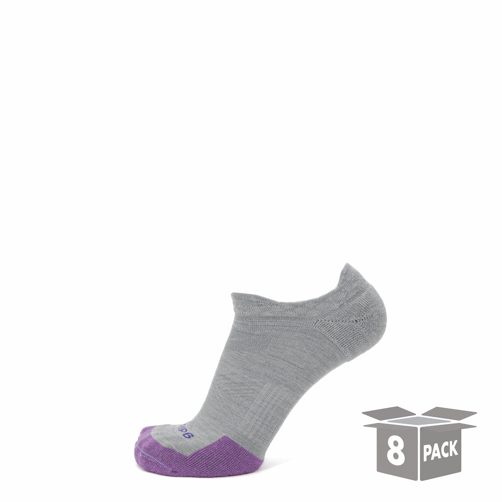 8 Pairs Laurel - Run No Show Runweight Merino Wool Sock