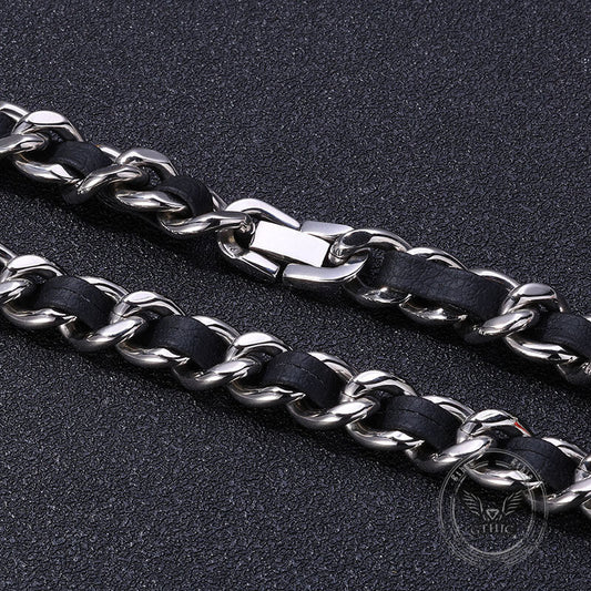 8mm Minimalist Stainless Steel Cuban Chain Necklace