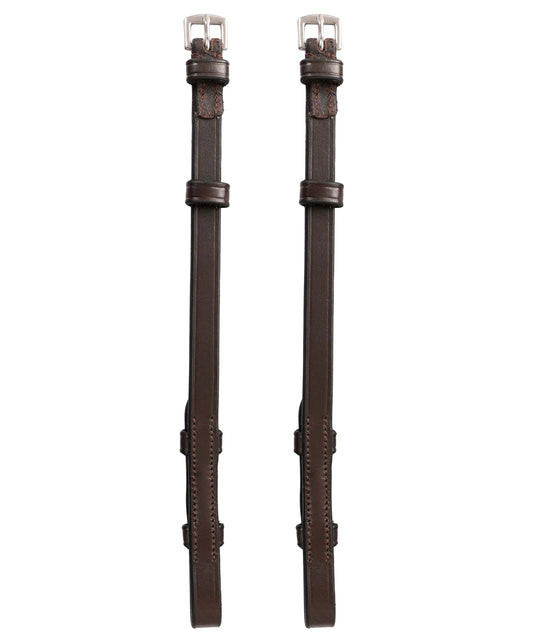 ExionPro Bridle Cheek Pieces With Hook Fastening - Matching Stitching