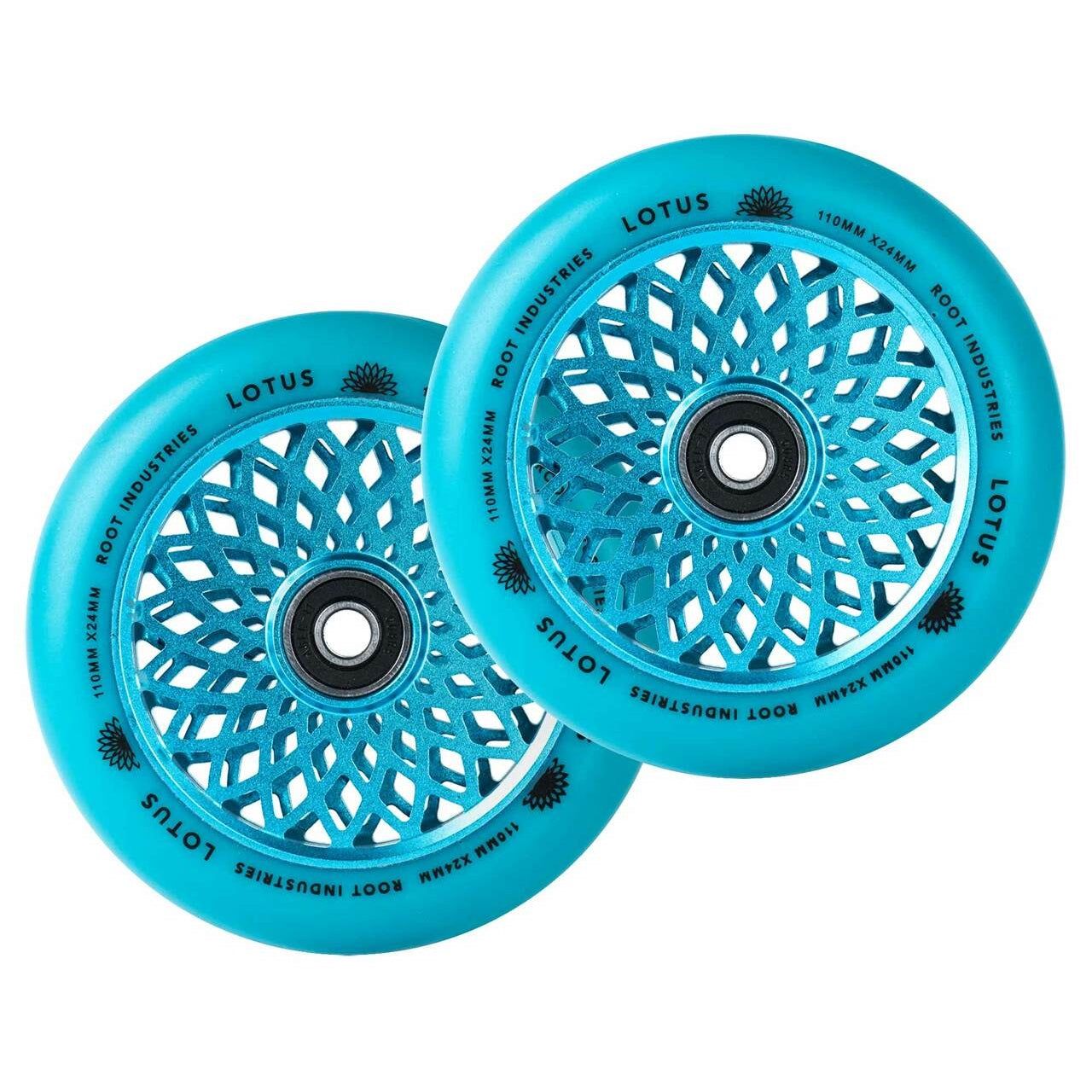 Root Industries 110mm X 24mm Lotus Wheels - Blue (Pair)