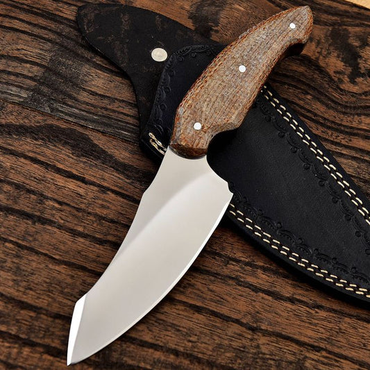 Custom Handmade D2 Steel Hunting Knife with G10 Handle – 9" | KBS Knives