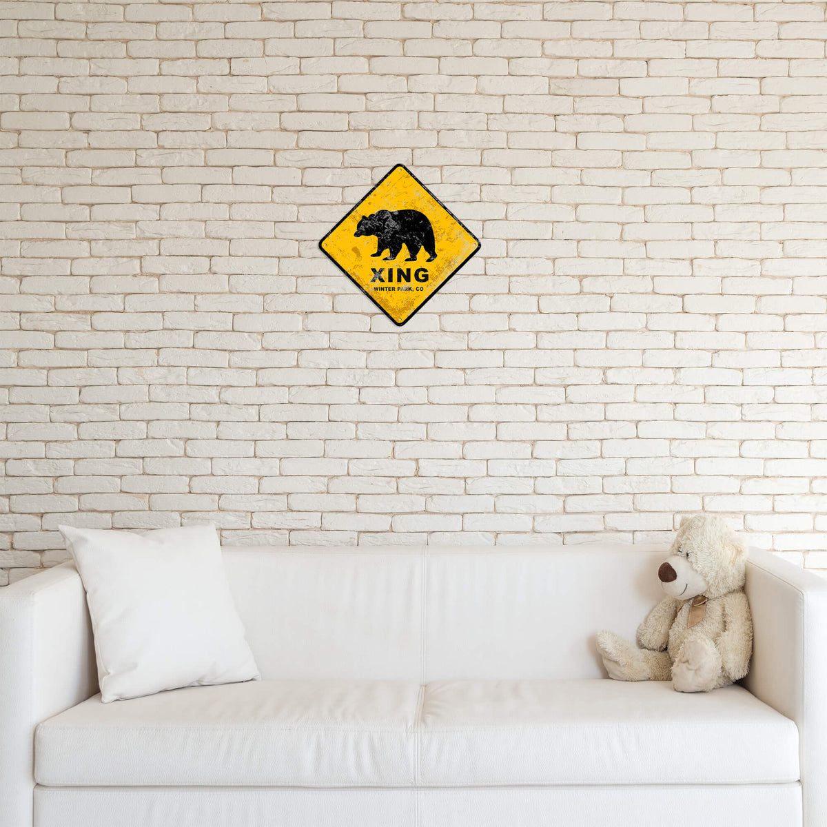Grizzly Crossing - Metal Wall Art
