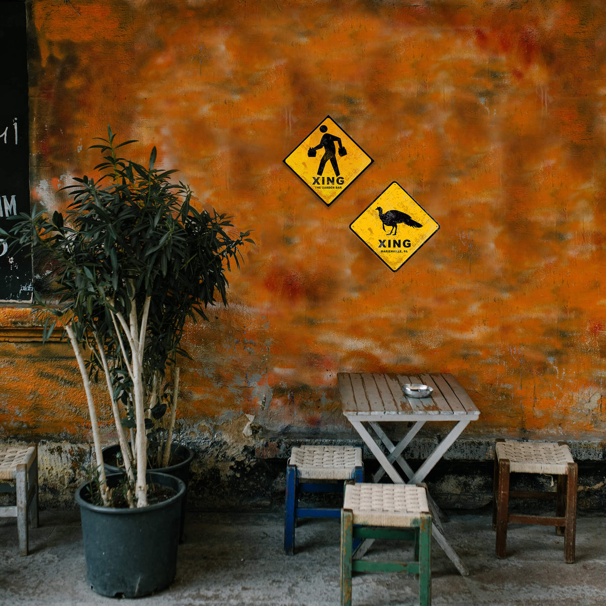 Turkey Crossing - Metal Wall Art