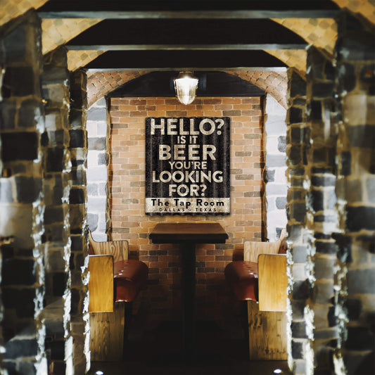 Is It Beer You're Looking For: Personalized - Corrugated Metal Wall Art