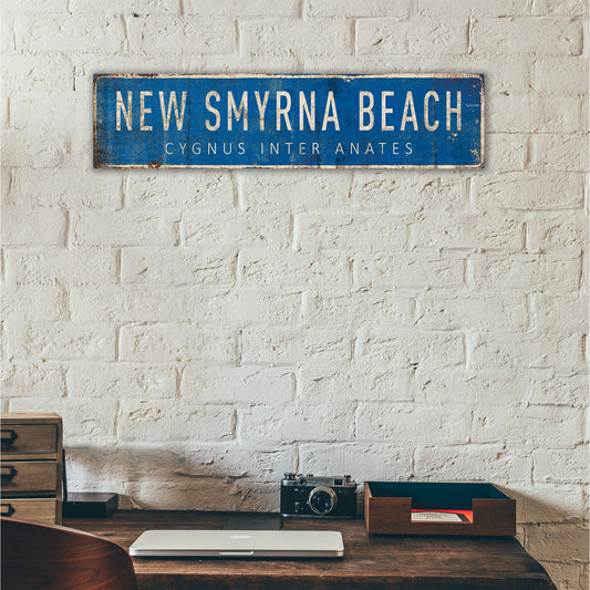 Landmark Classic Custom Signs: Blue 2 - Wall Decor