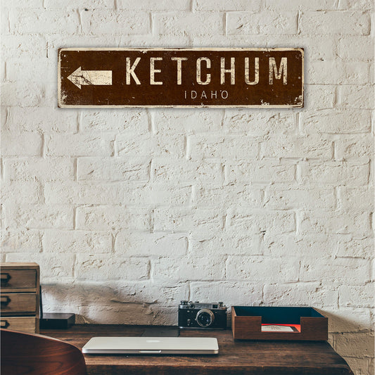 Landmark Arrow Custom Signs: Brown 2 - Wall Decor