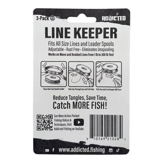 Addicted Fishing Line Keeper (3 Pack)