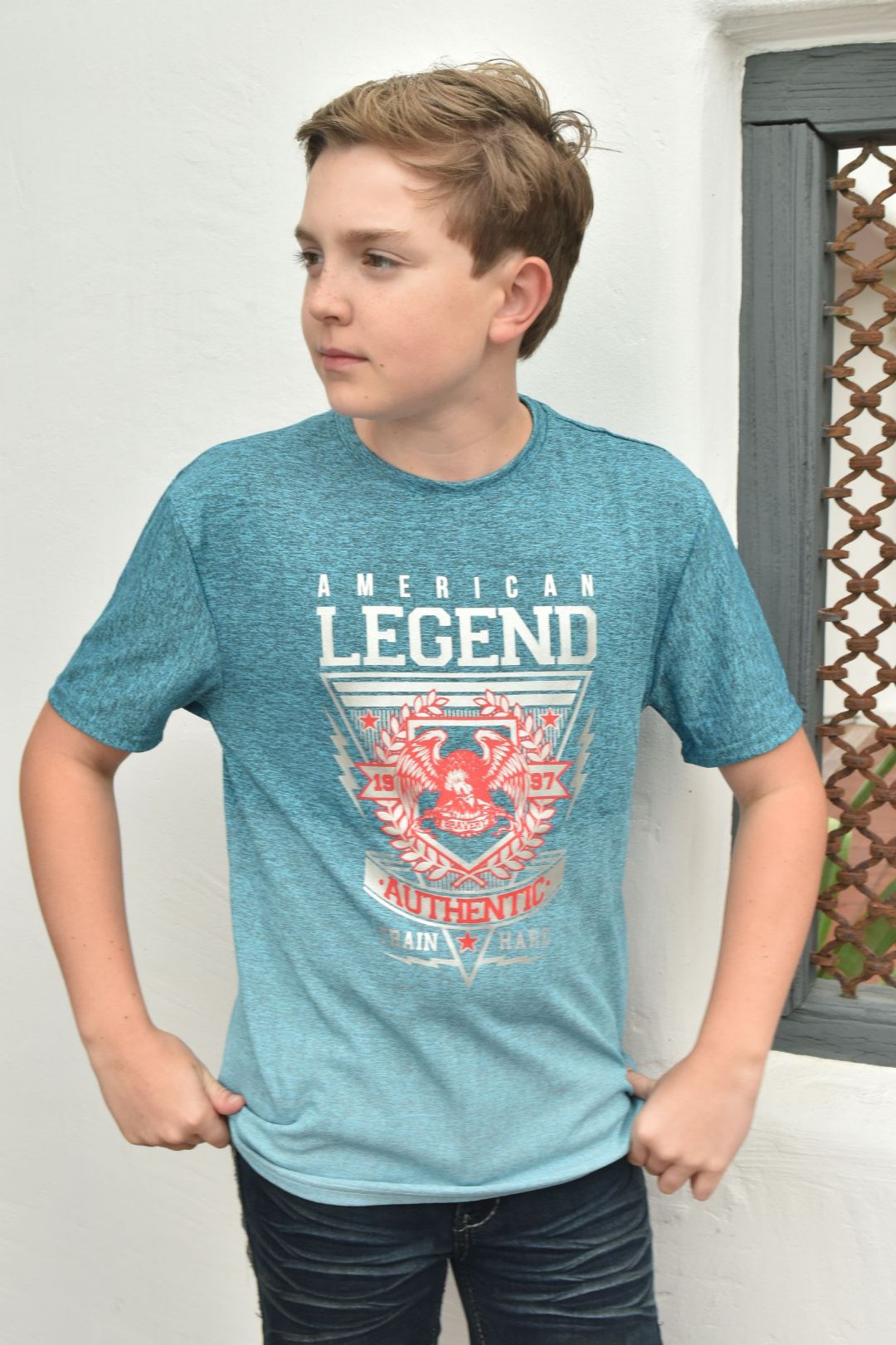 Kid's American Legend Blue Ombre Quick Dry T-shirt