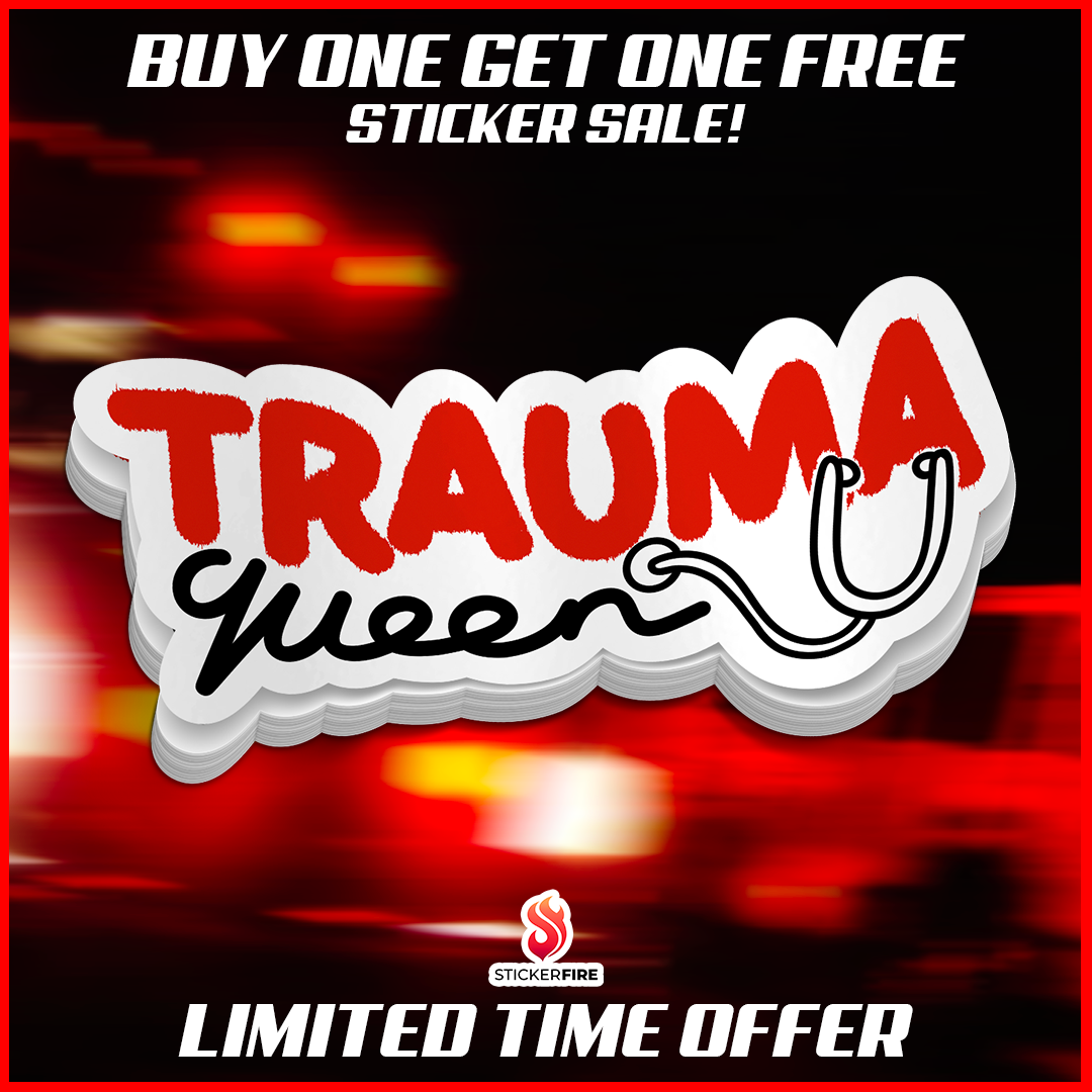 Trauma Queen Sticker