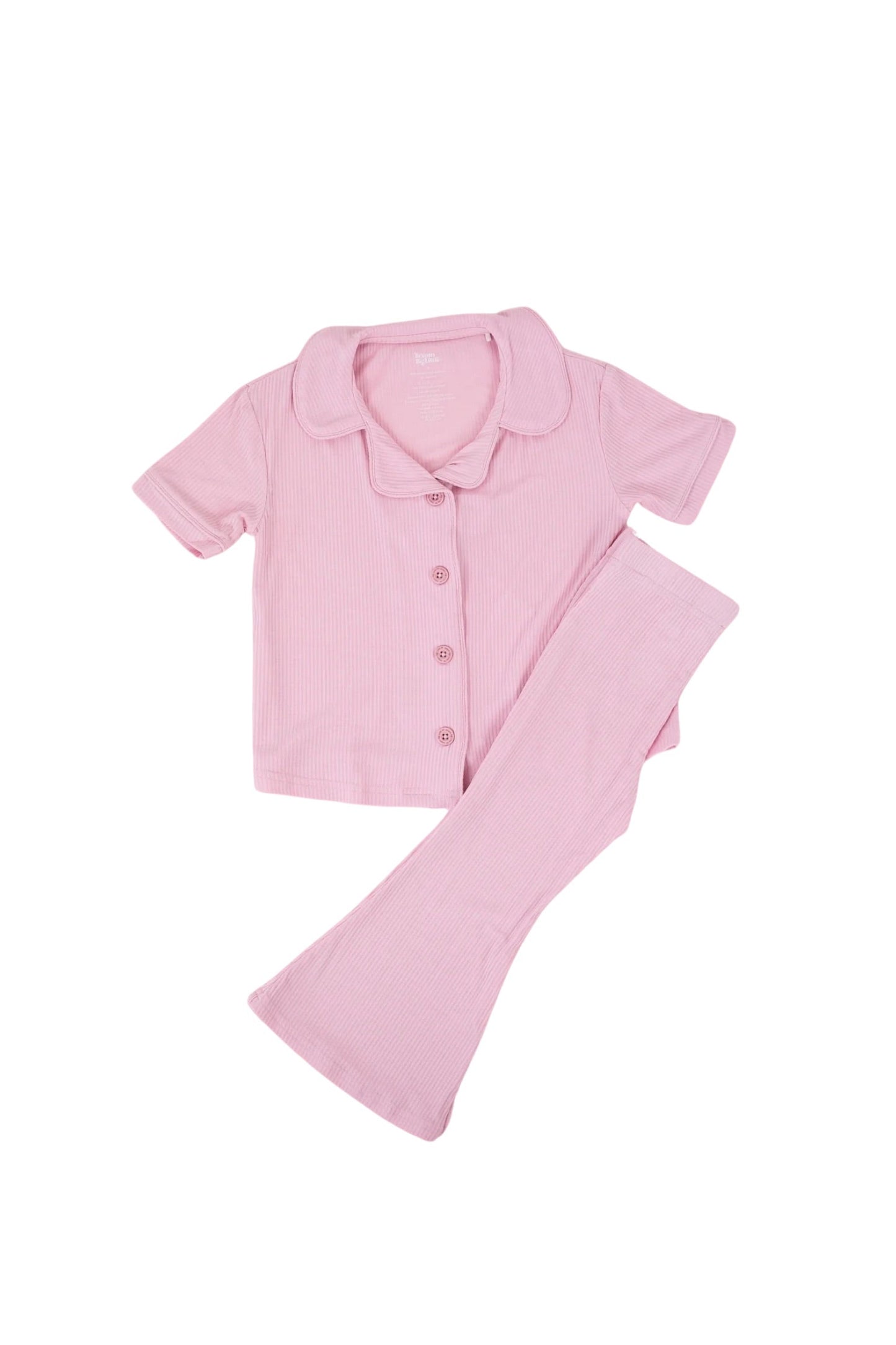 PINK ROSE DREAM GIRL'S FLARE SET