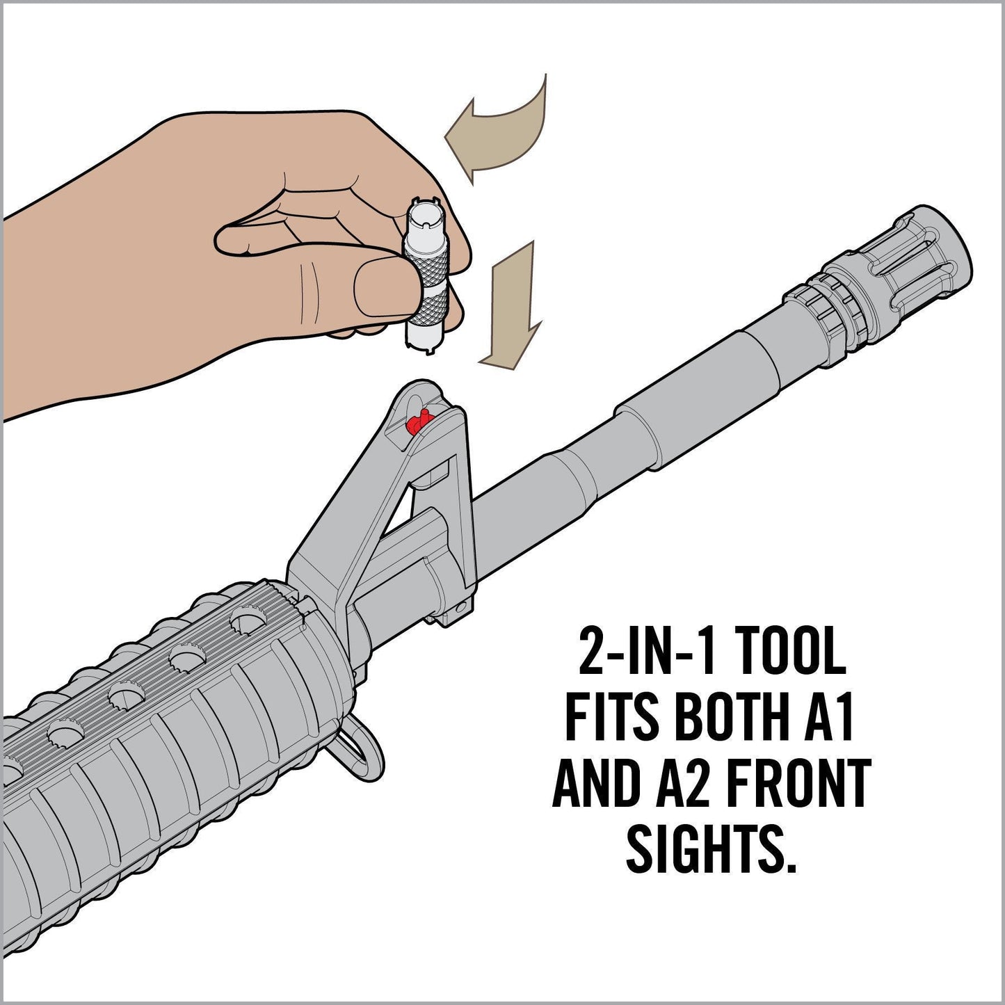 AR15 Front Sight Adjuster Tool