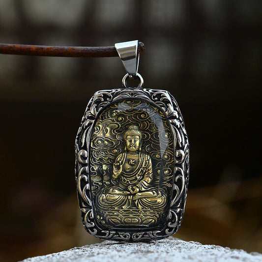 Buddhist Bodhisattva Stainless Steel Pendant