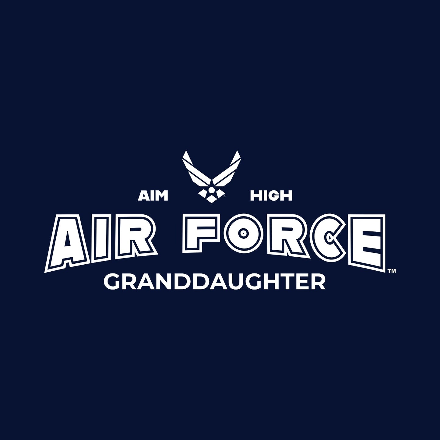 Air Force Granddaughter Youth Hood (Navy)