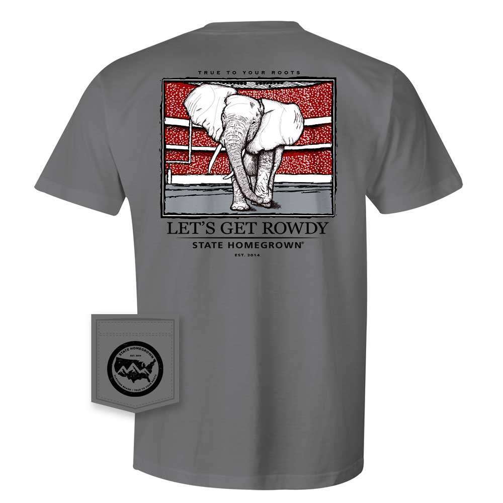Let's Get Rowdy Elephant - Comfort Color Pocket Tee