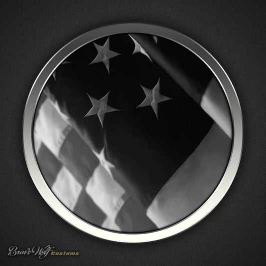 American Flag (B&W) - 5 Inch Decal