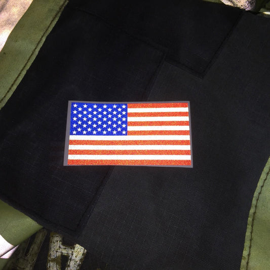 AMERICAN FLAG REFLECTIVE HELMET DECAL