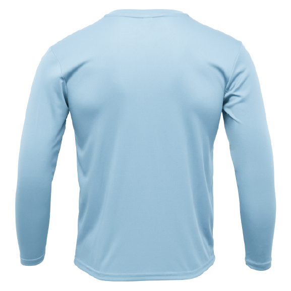Key West, FL Saltwater Born Circle Logo Clean Long Sleeve UPF 50+ Dry-Fit Shirt