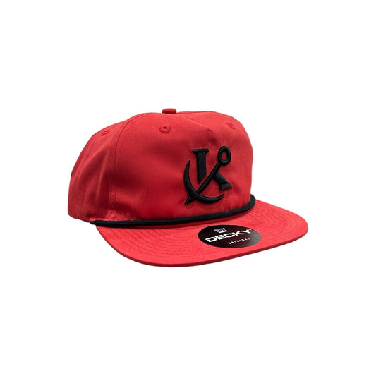 Anchored Rope Snapback - Red/Black