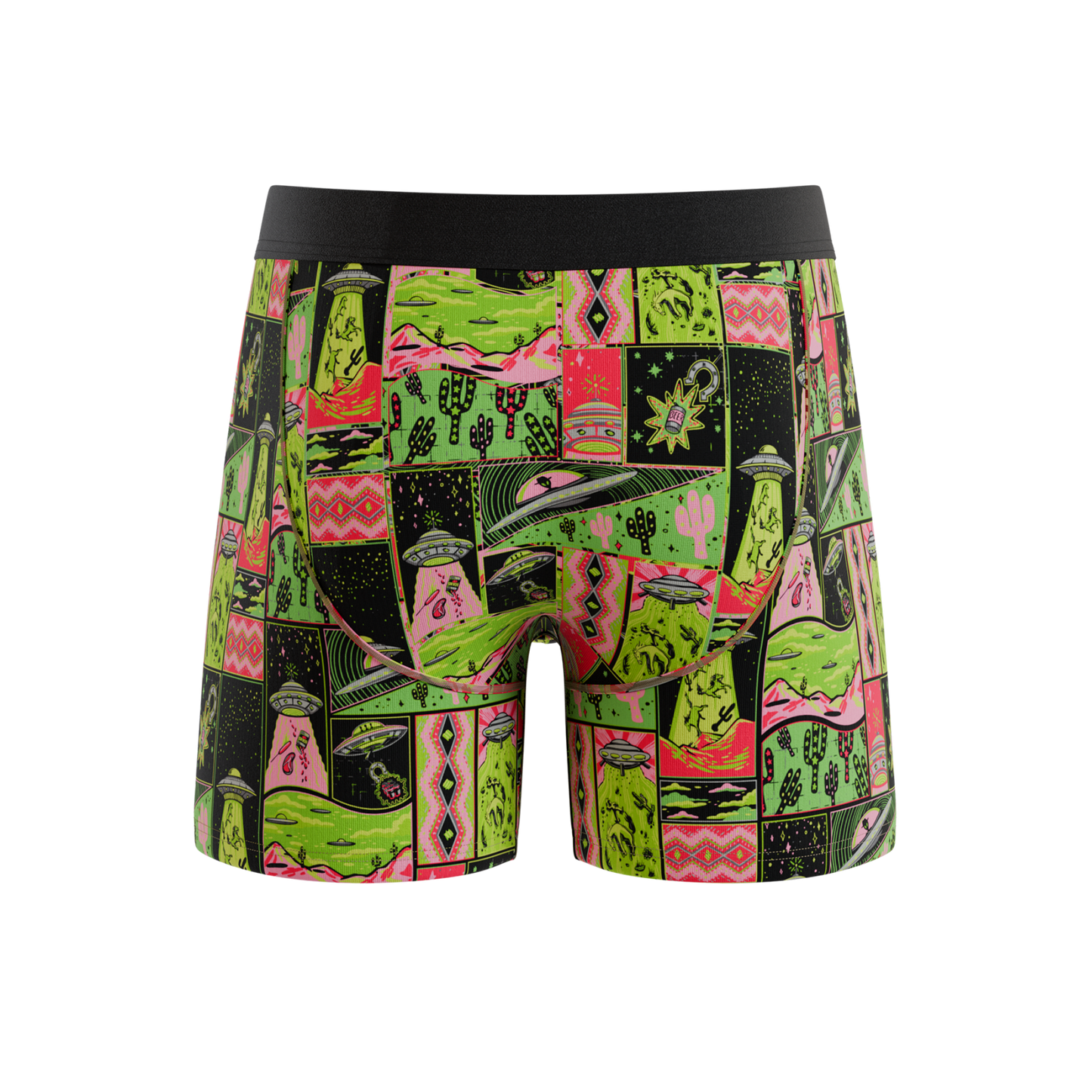 The Area 51 | Retro-Futuristic Alien Ball Hammock® Pouch Underwear With Fly