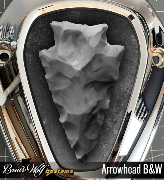 Powerplus V-Cover Decal - Arrowhead (B&W)