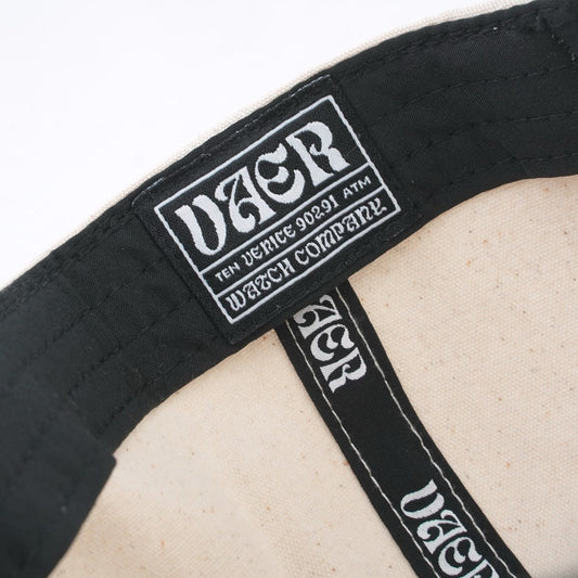 Vaer Snapback Hat - Only Time Will Tell - Cream