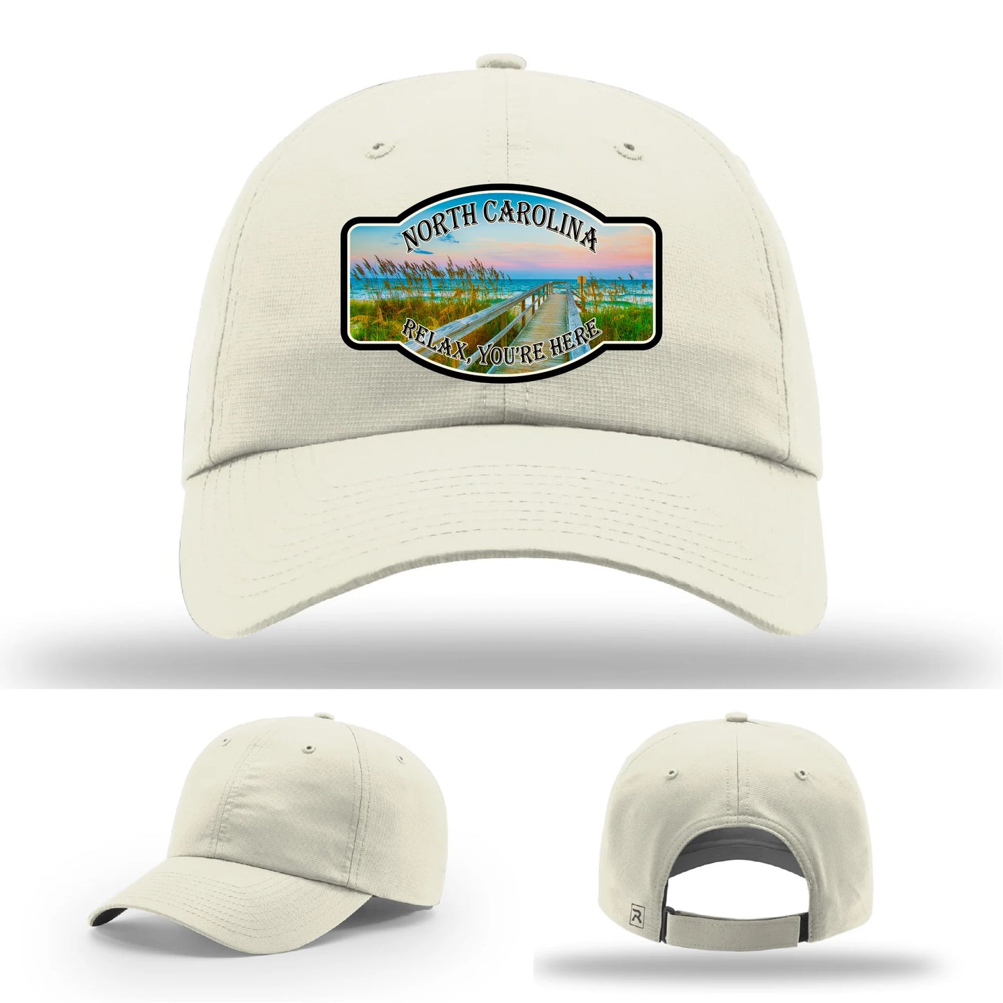 Relax You’re Here Leather Patch Hat