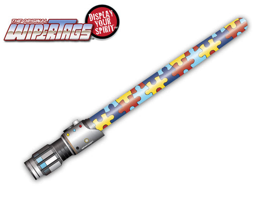 Autism Awareness Saber WiperTags