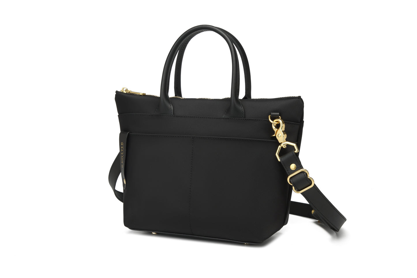 Dot | Black Nylon + Black Leather