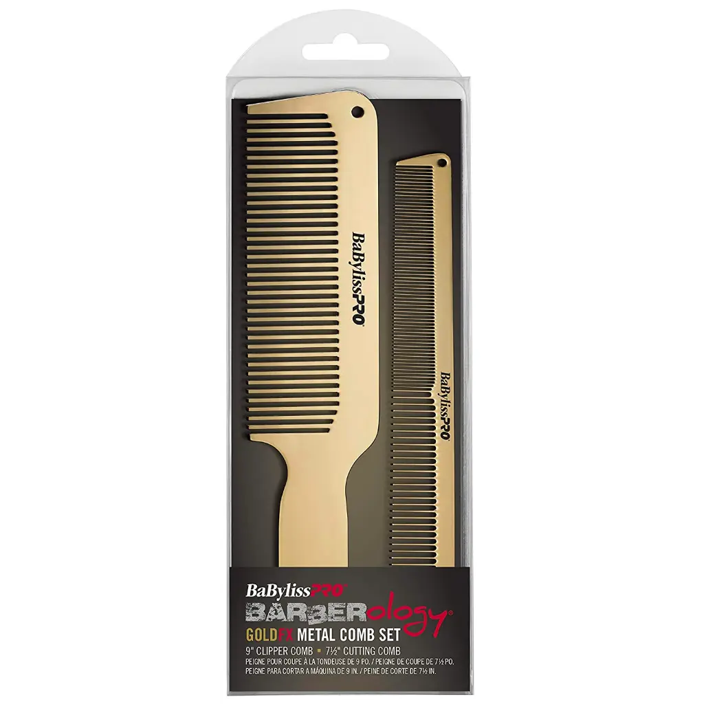 BaBylissPRO® GOLDFX Metal Comb Set 2-Pack