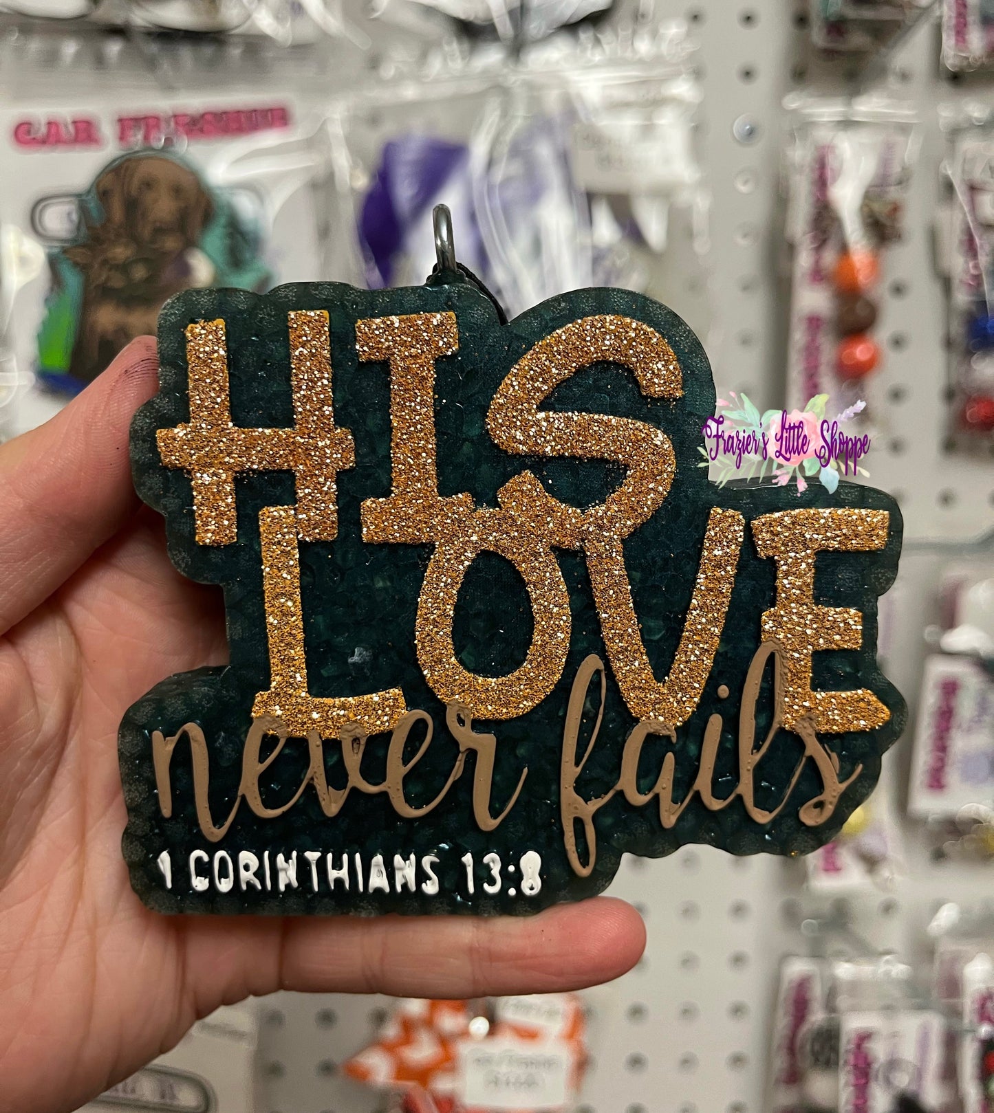 {His Love Never Fails} Large Freshie