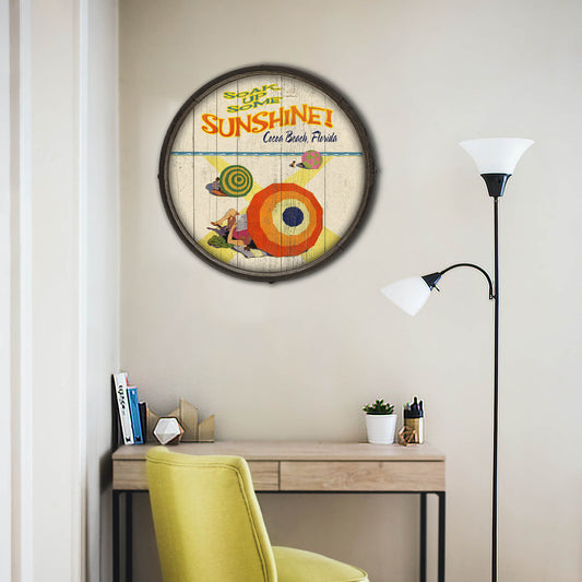 Soak Up Some Sunshine! - Barrel End Wall Art