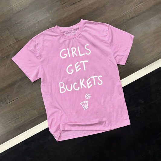 Girls Get Buckets - T-Shirt - Pink