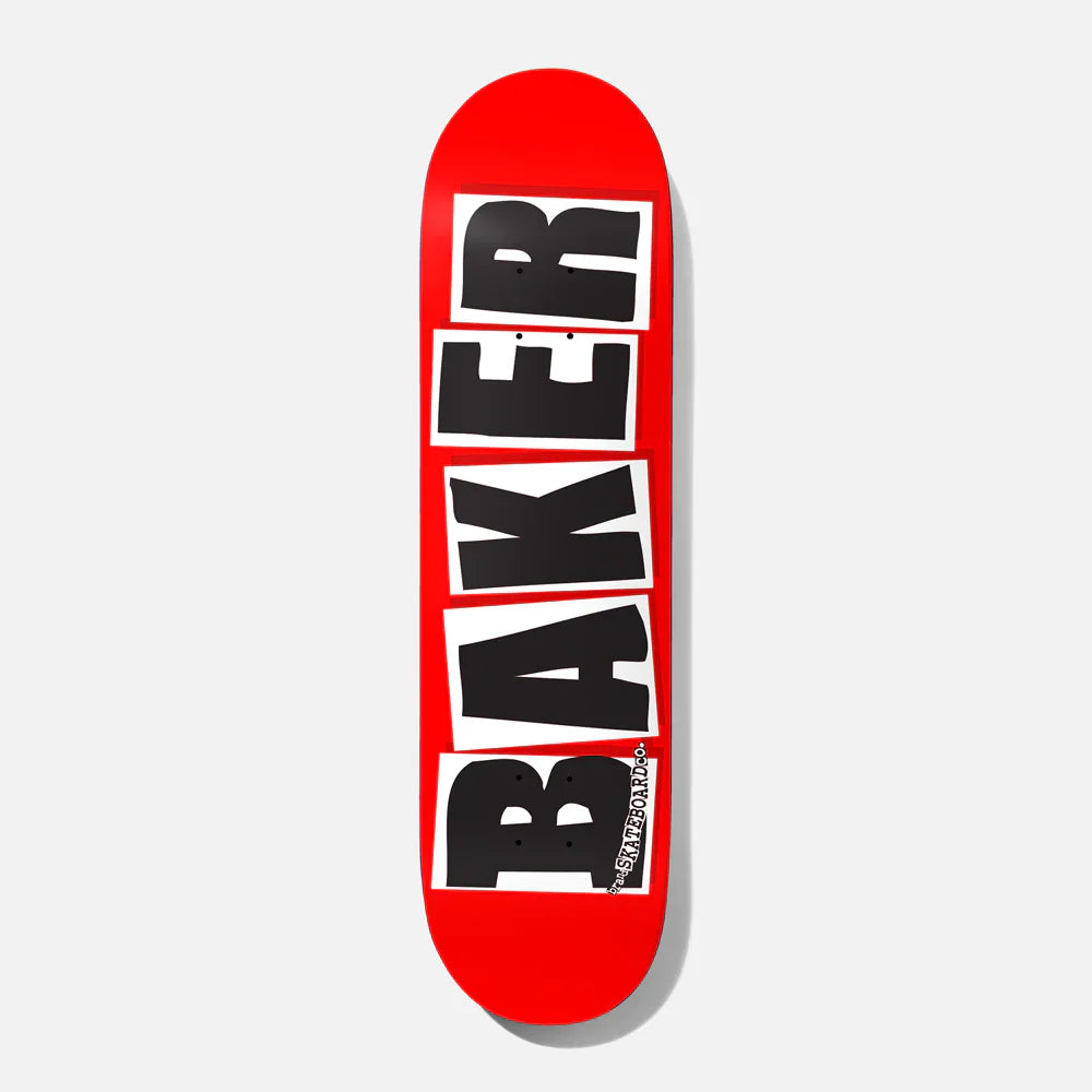 Baker Brand Logo Skateboard Deck - 8.75″ Red/White