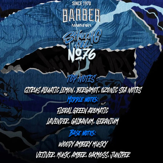 Marmara Barber Shaving Gel No.76 (Blue)