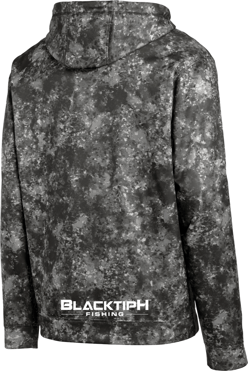 Black Mineral Freeze Fleece Hooded Pullover