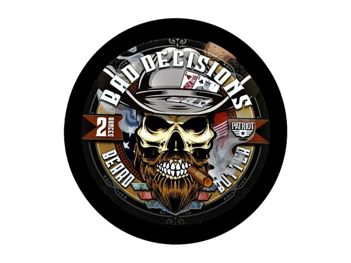 Bad Decisions Beard Butter Whiskey and Bourbon