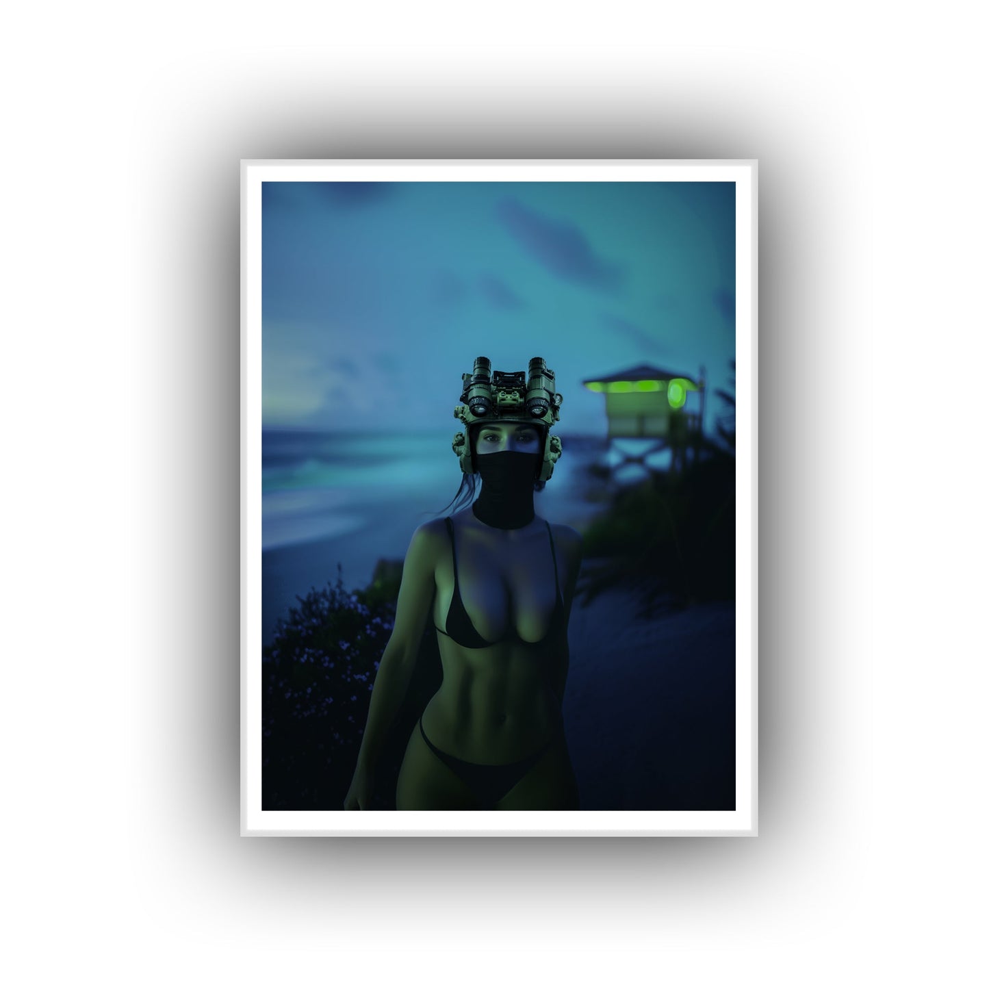 Beach Vol. 1 - 4" x 3" PVC Velcro Morale Patch