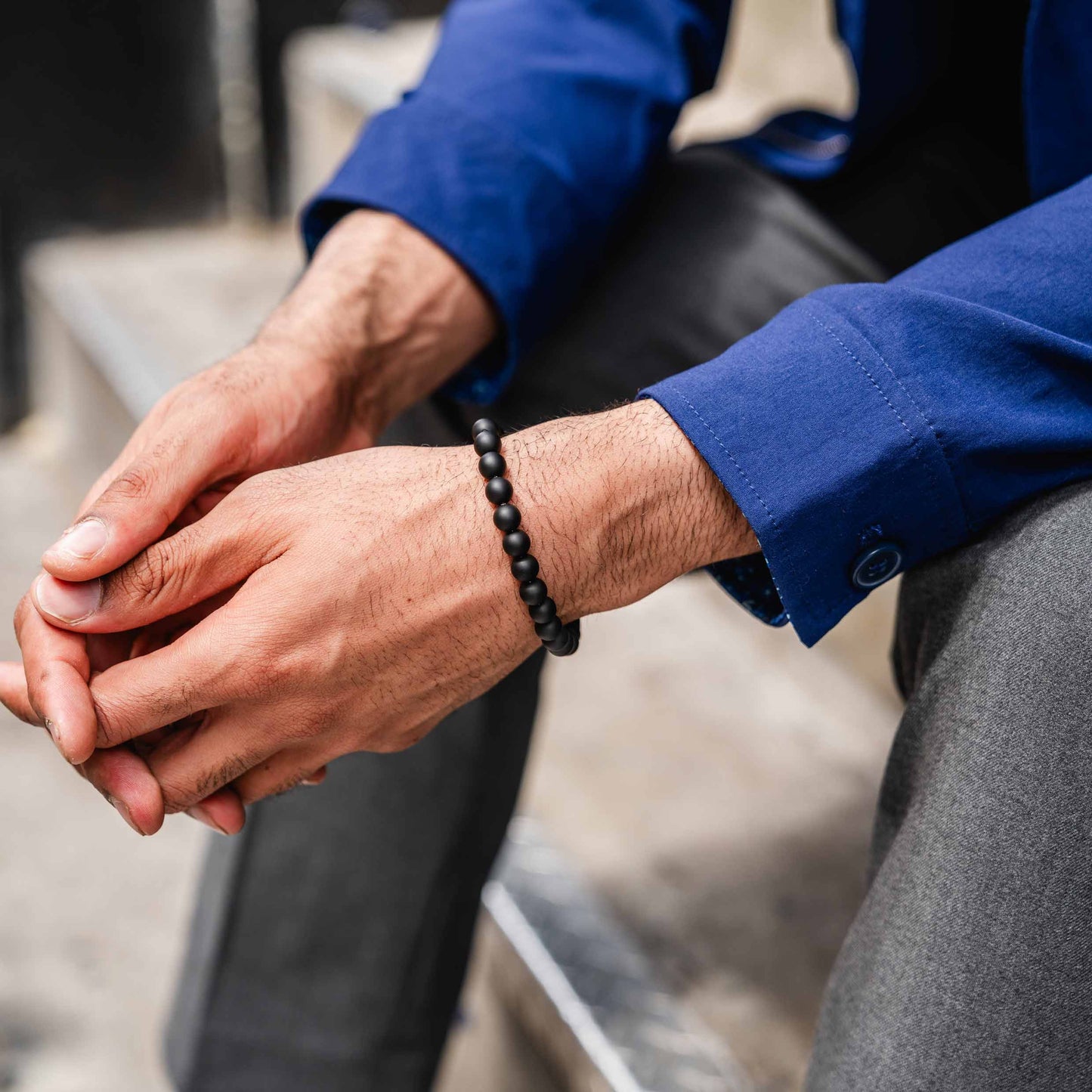 Spiritual Bead Set 8mm - Green & Black Onyx