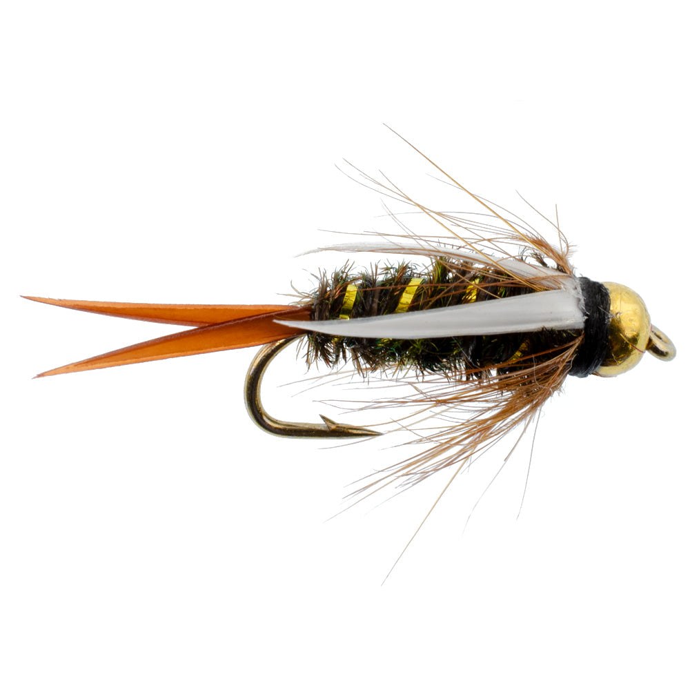 Basics Collection - Bead Head Nymph Assortment 10 Flies #10-16