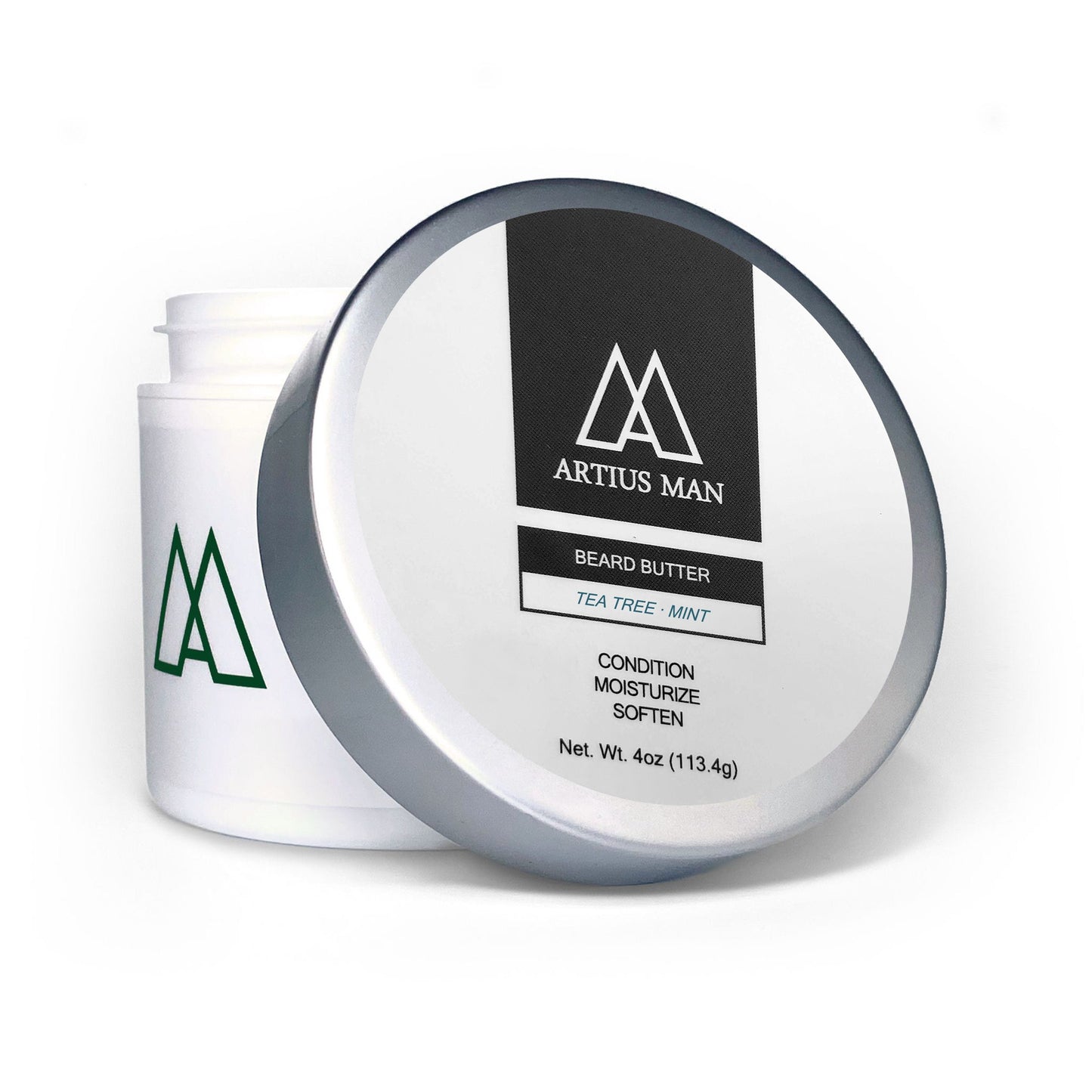 Tea Tree Mint Beard Butter – Fresh and Energizing Beard Conditioner (4 oz)