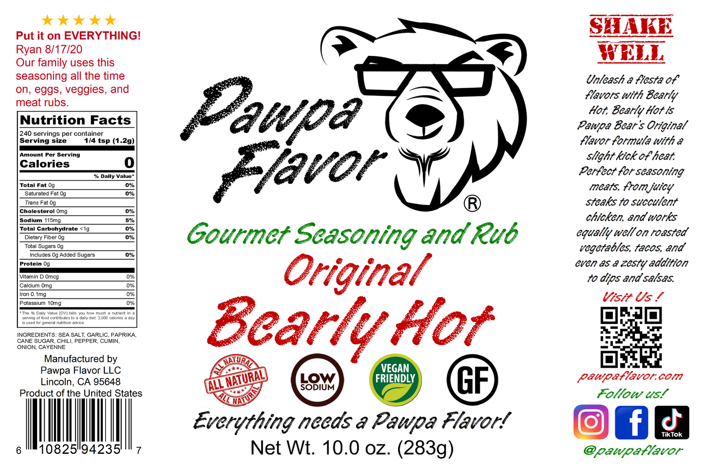 Pawpa Flavor Bearly Hot