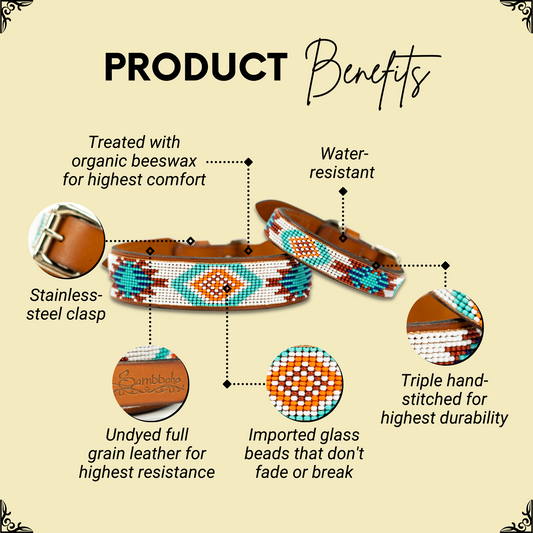 Aztec Sambboho dog collar