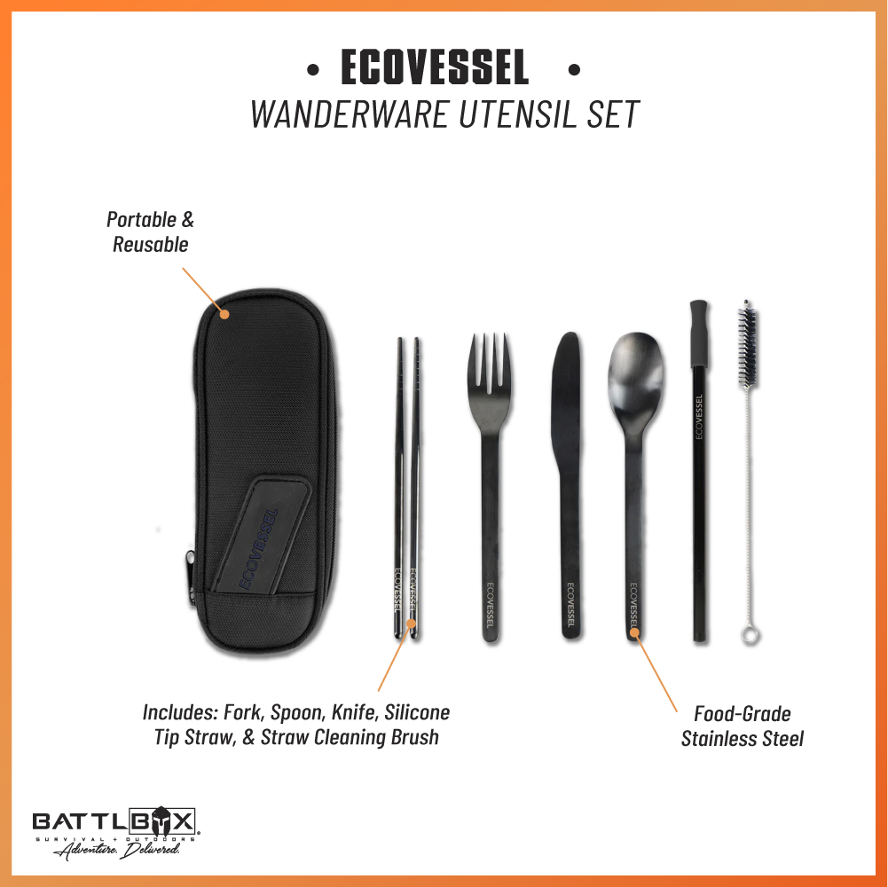 EcoVessel's Wanderware Reusable Stainless Steel Set