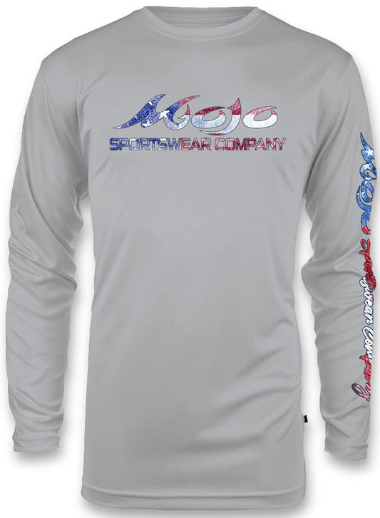 Men's SoWAL Sun Jersey Betsy Ross Flag Long Sleeve