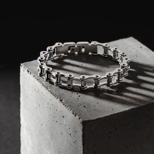 Stainless Steel Bike Chain Bracelet