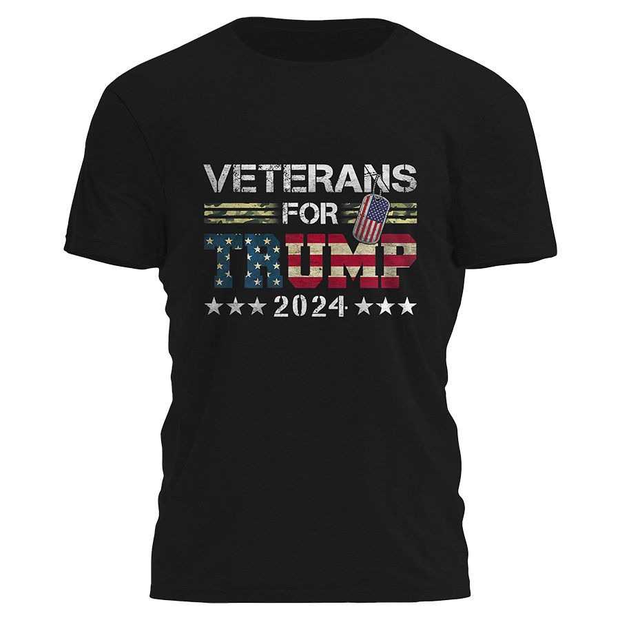 Veterans For Trump 2024 Tee - 2122