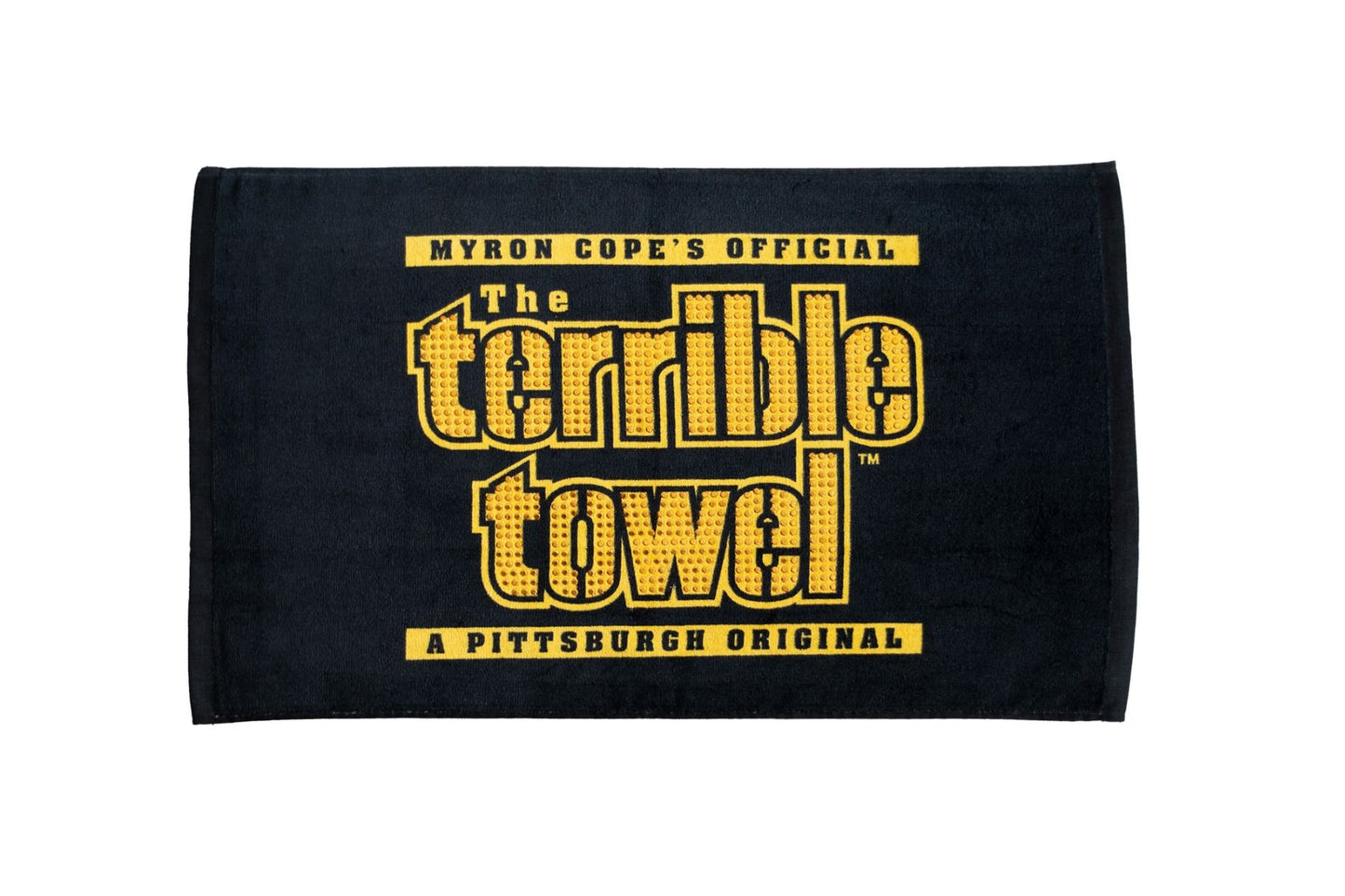 Pittsburgh Steelers Bring Black Towel - Classic Terrible Towel® With Gold Rhinestone Bling
