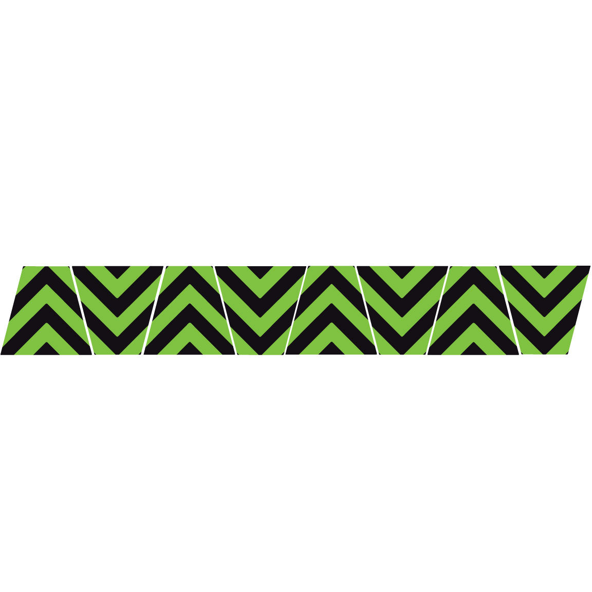 BLACK/GREEN CHEVRON STRIPE REFLECTIVE HELMET (TET) TETRAHEDRON 8 PACK